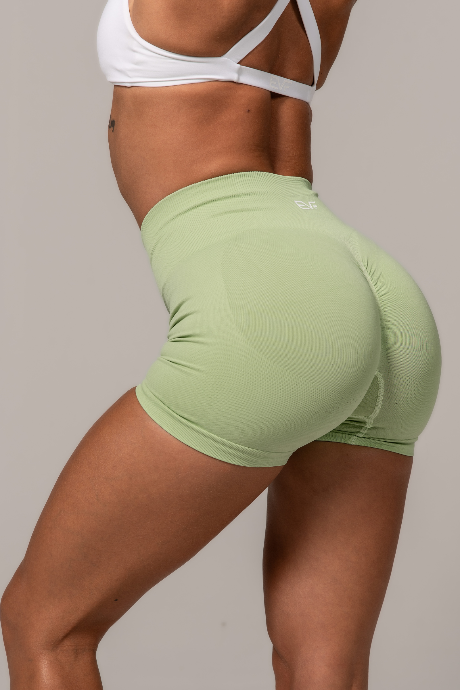 Curve BBL Scrunch Shorts - Mint